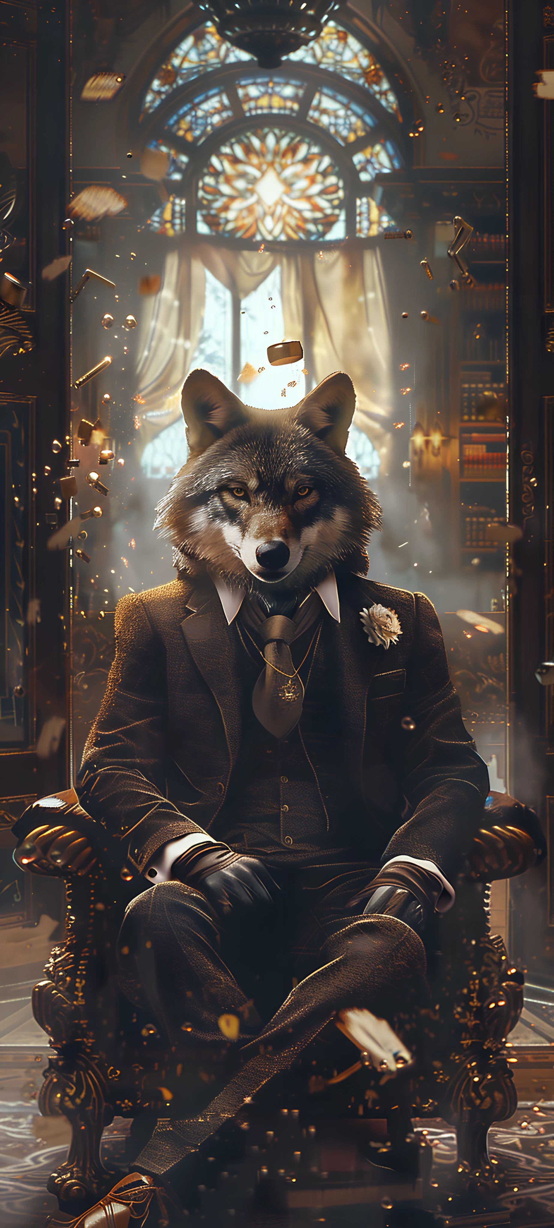 epic anime boy wallpaper — necktie, furry, furry male (free 4K phone download)