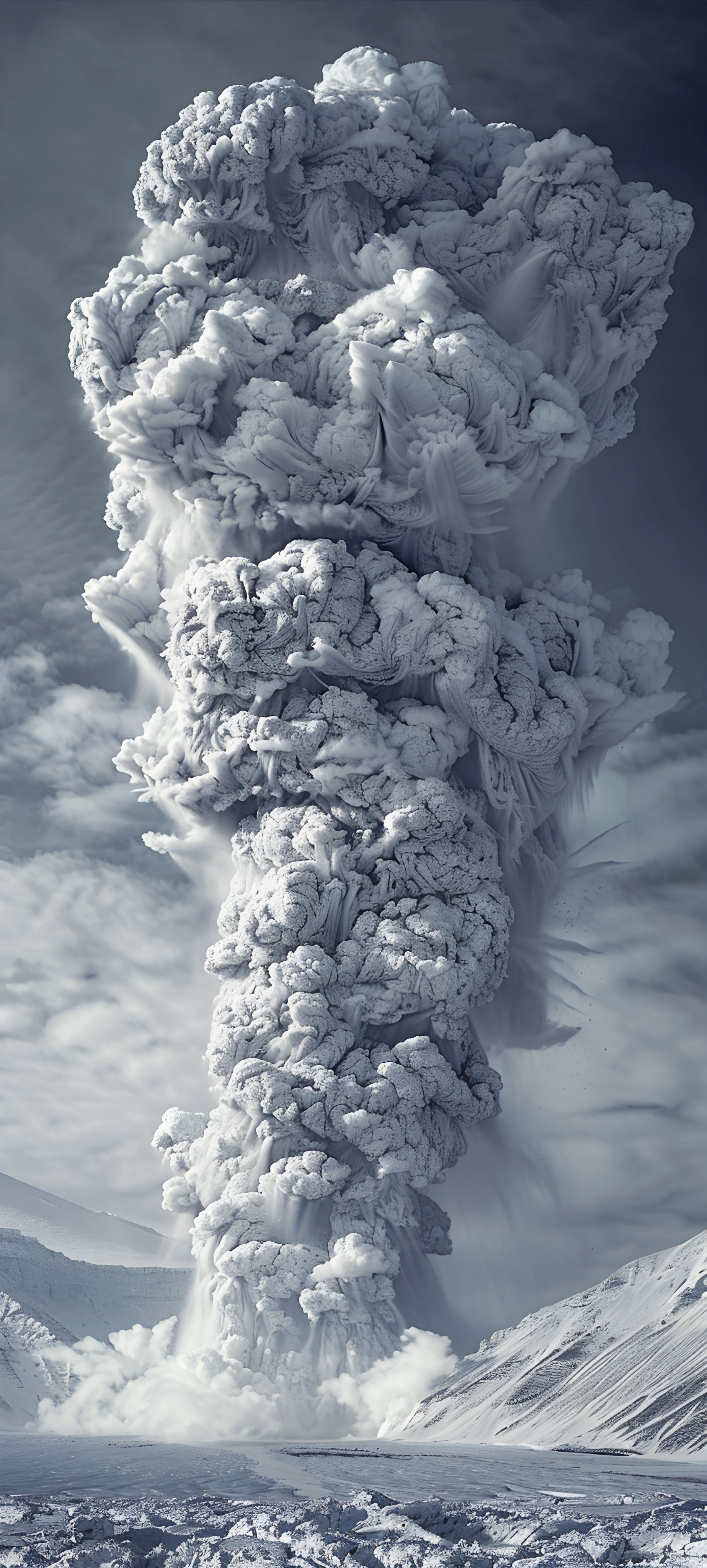 epic fusion wallpaper — scenery, cloud, monochrome, sky (free 4K phone download)