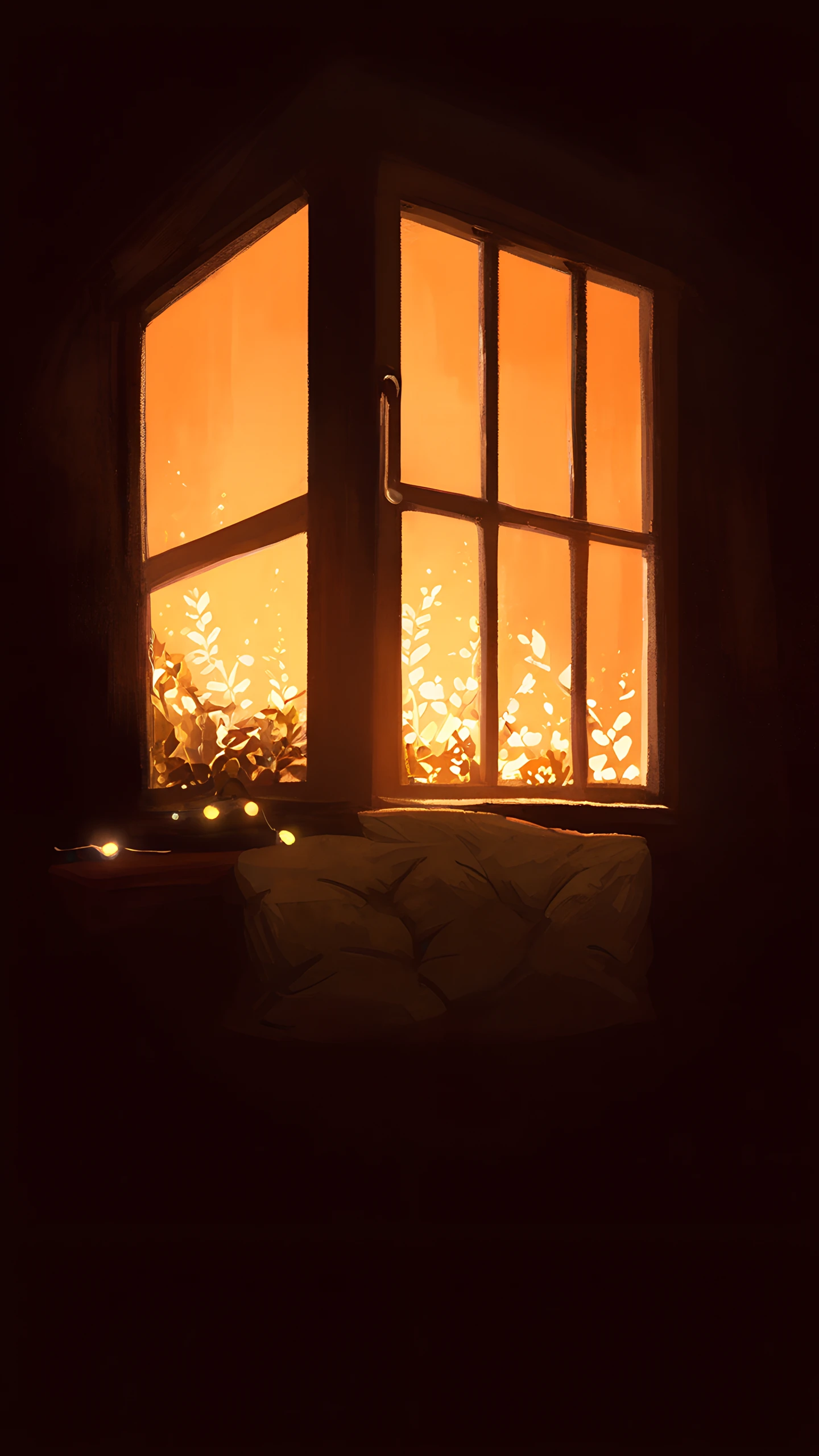 Anime Wallpaper Cozy Attic Room 1440×2560 anime wallpaper