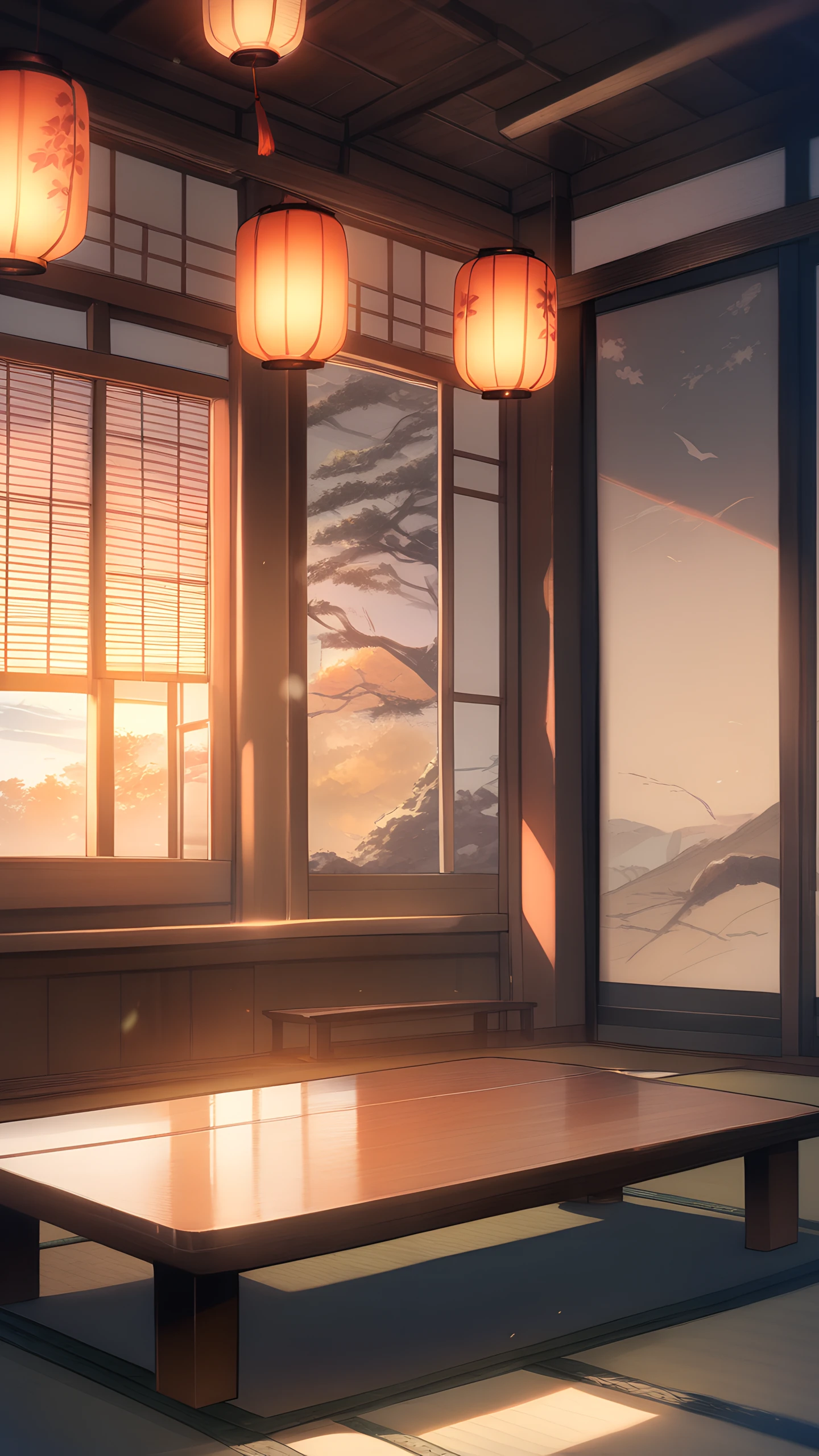 Anime Wallpaper Cozy Tea House 1440×2560 anime wallpaper
