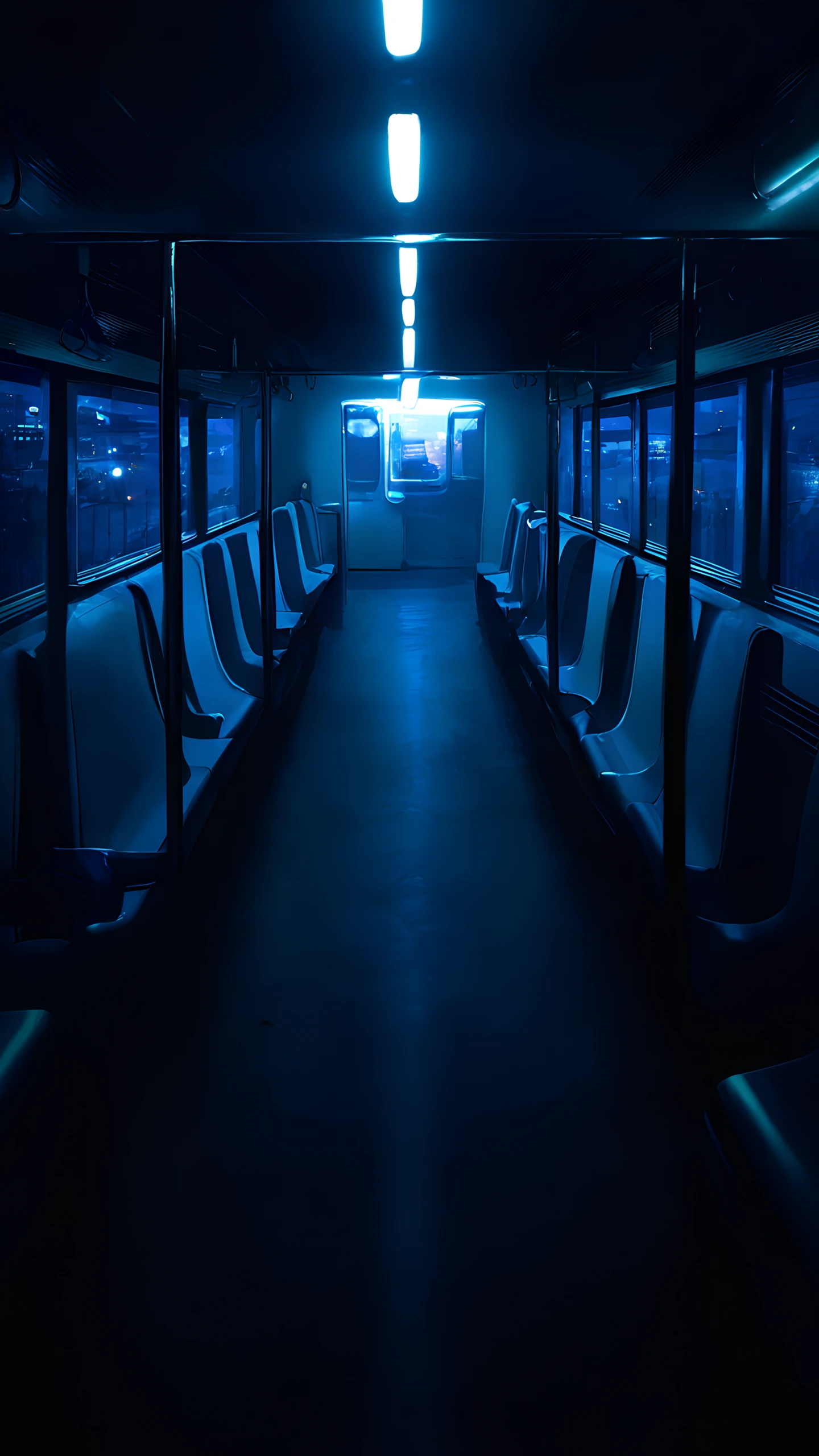 Anime Wallpaper Empty Subway Night 1440×2560 anime wallpaper