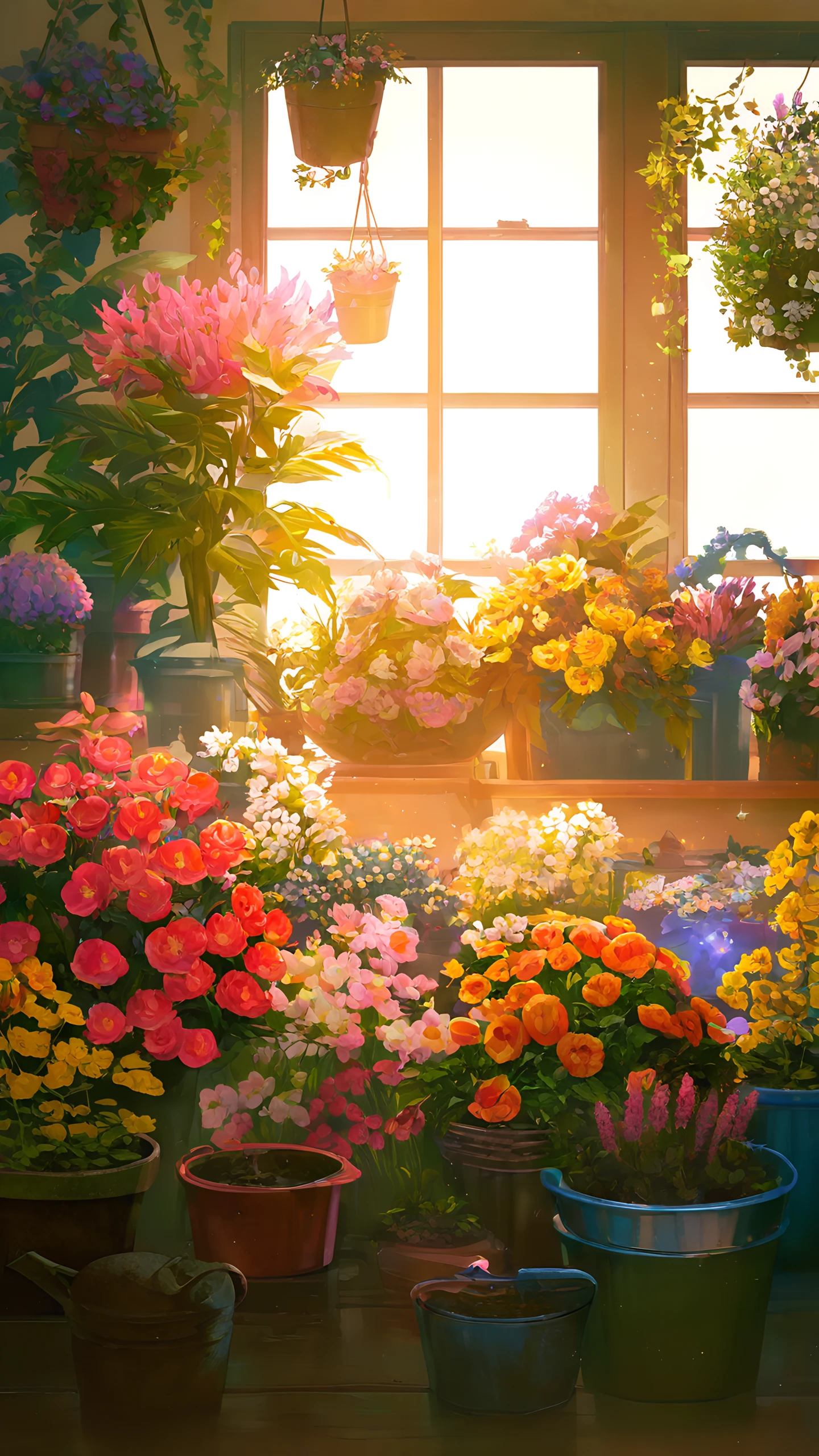 Anime Wallpaper Flower Shop 1440×2560 anime wallpaper