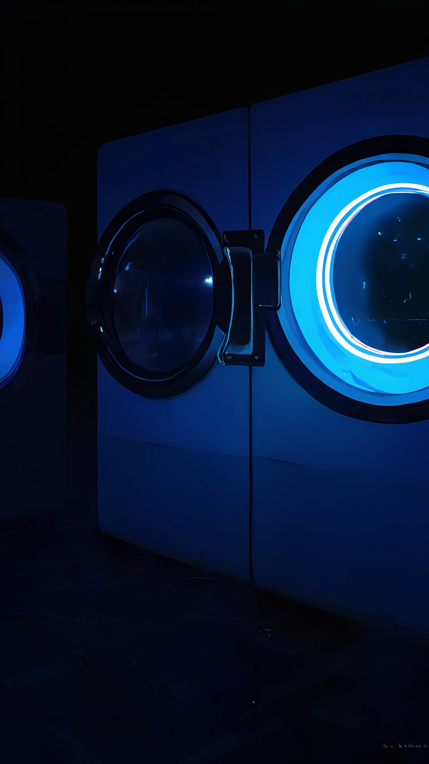 Anime Wallpaper Laundromat Night 1440×2560 anime wallpaper