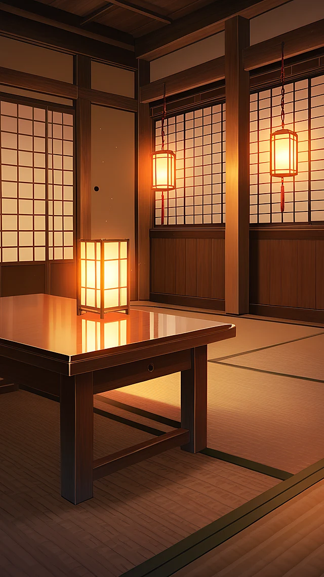anime wallpaper cozy tea house — 1440×2560
