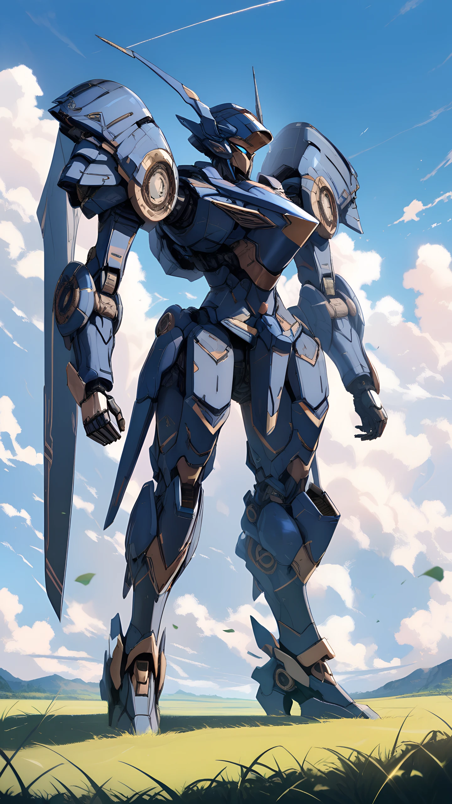 Anime Wallpaper Giant Mecha Field 1440×2560 anime wallpaper