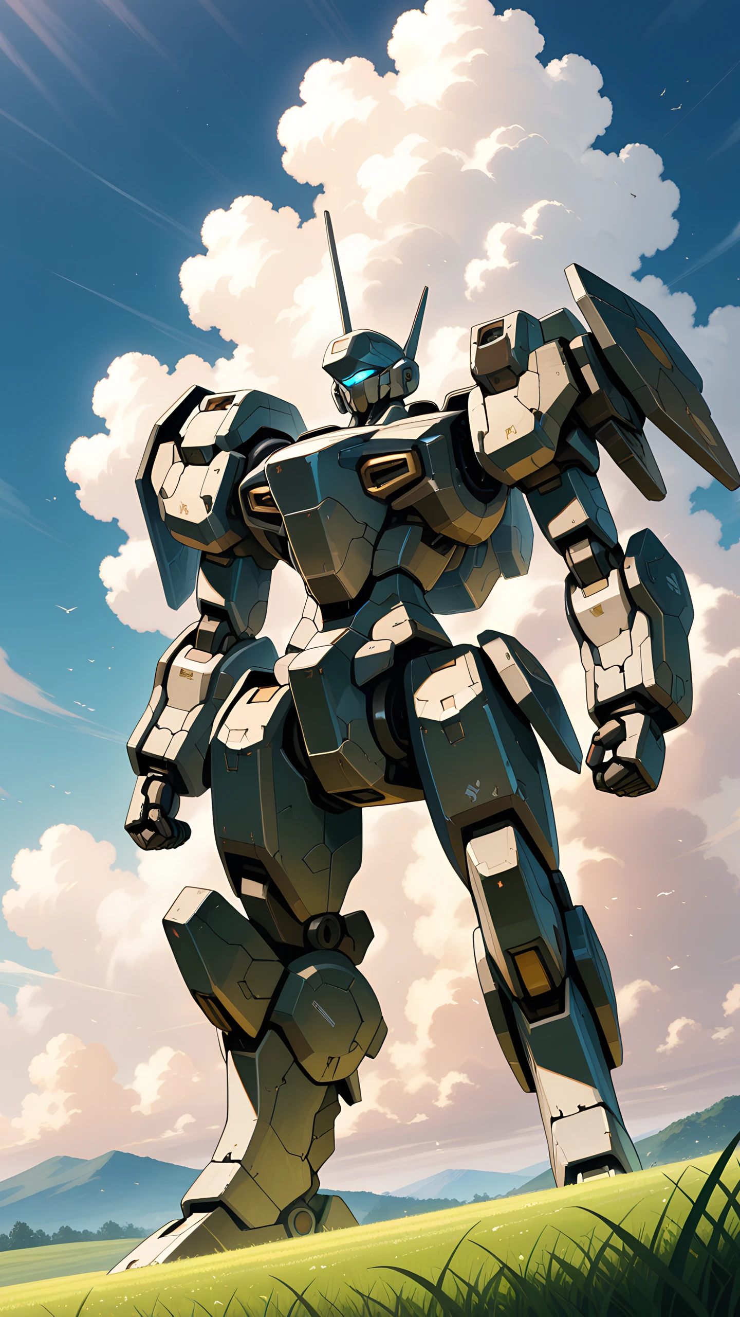 Anime Wallpaper Giant Mecha Field 1440×2560 anime wallpaper