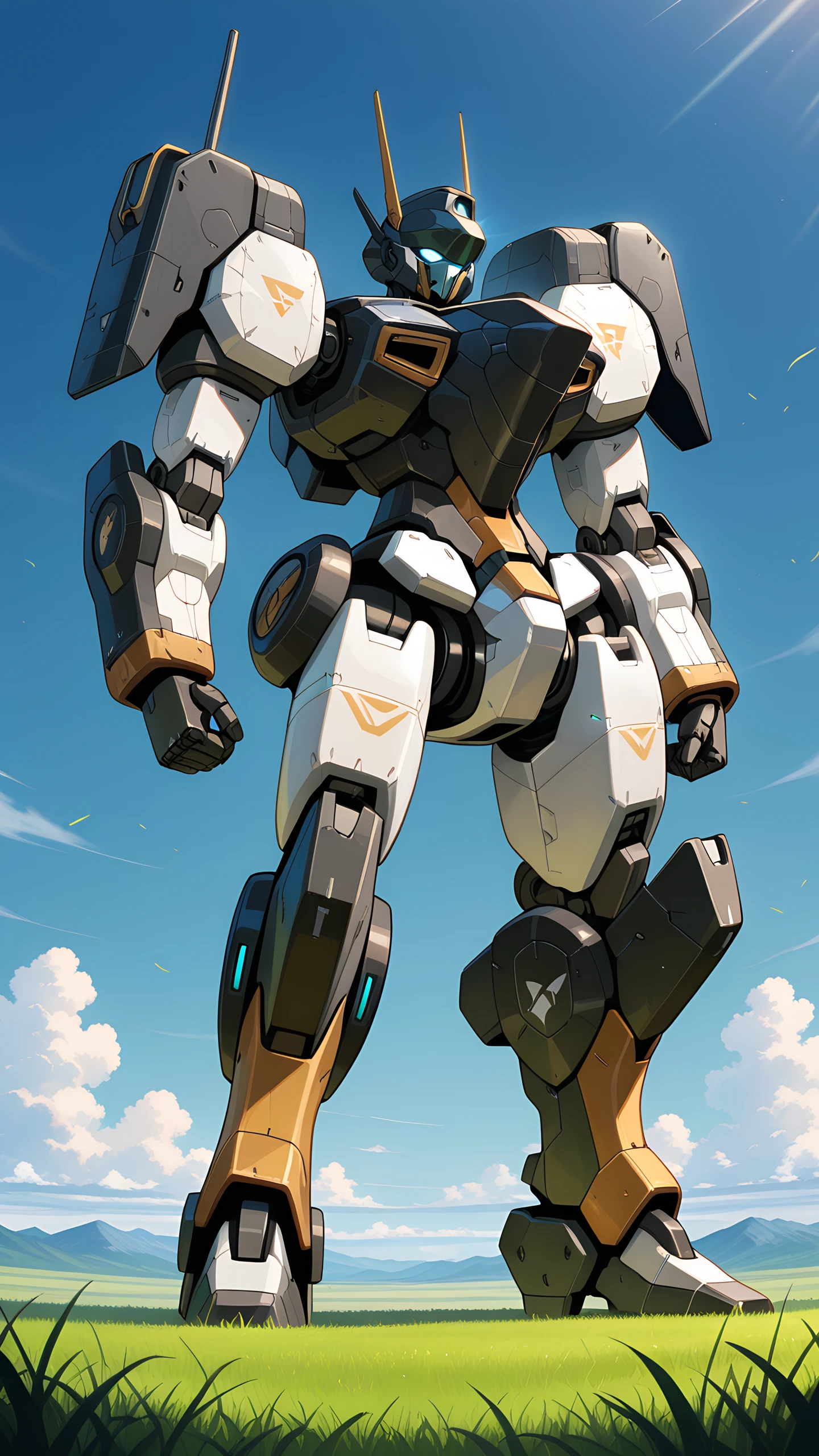 Anime Wallpaper Giant Mecha Field 1440×2560 anime wallpaper