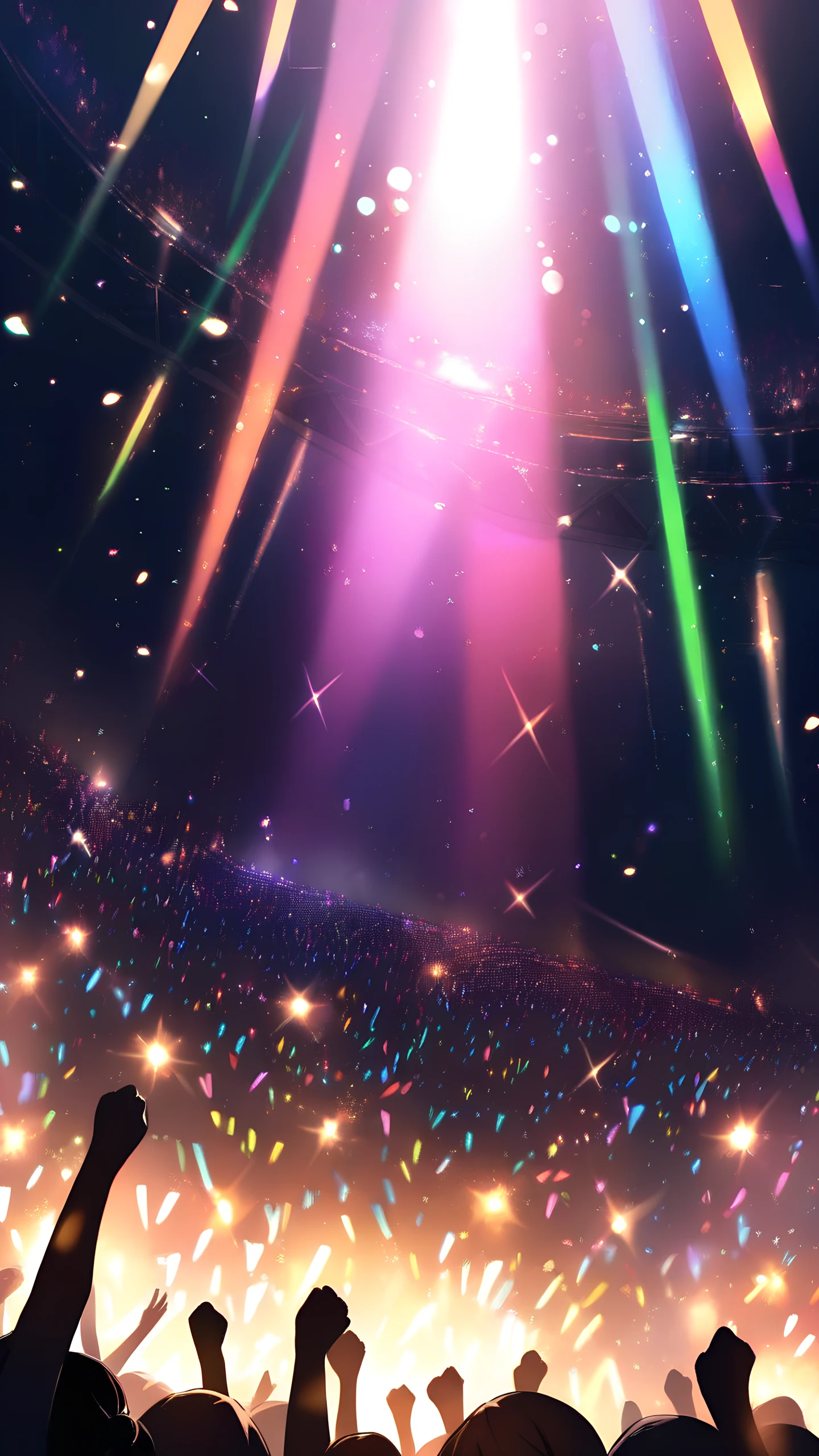 Anime Wallpaper Concert Glowsticks 1440×2560 anime wallpaper