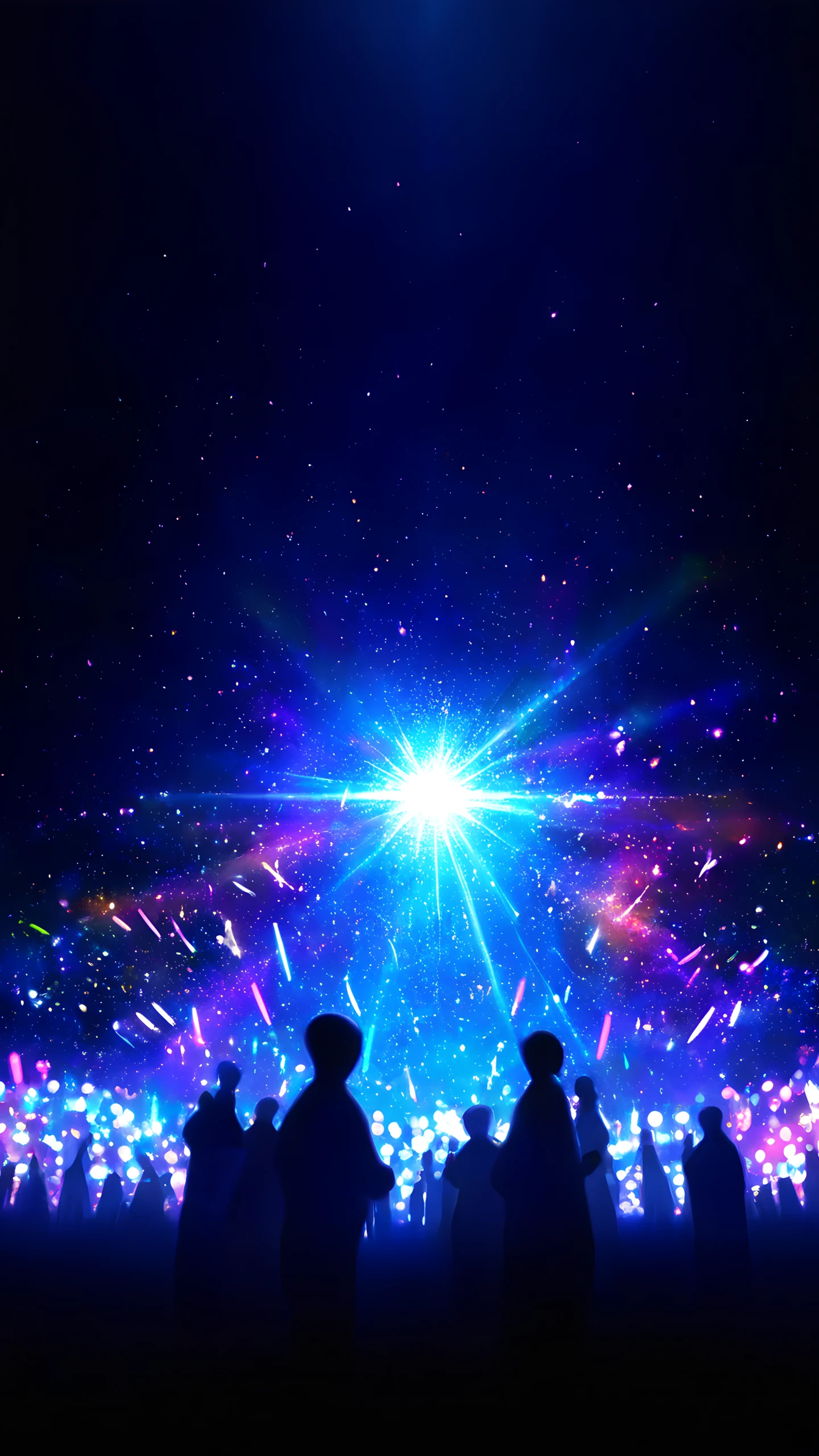 Anime Wallpaper Concert Glowsticks 1440×2560 anime wallpaper