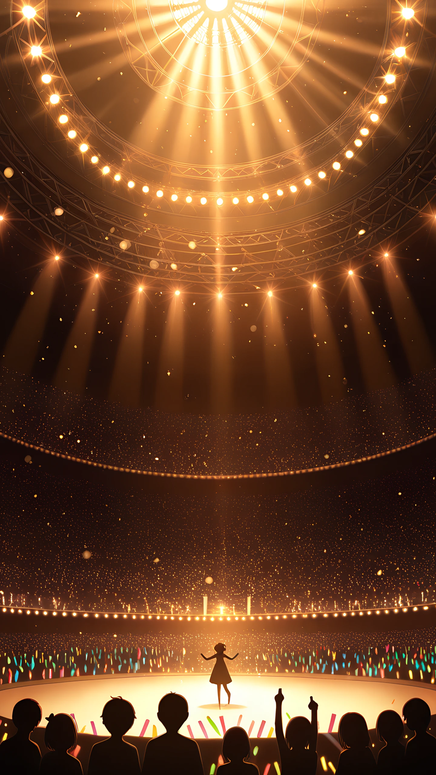 Anime Wallpaper Concert Glowsticks 1440×2560 anime wallpaper