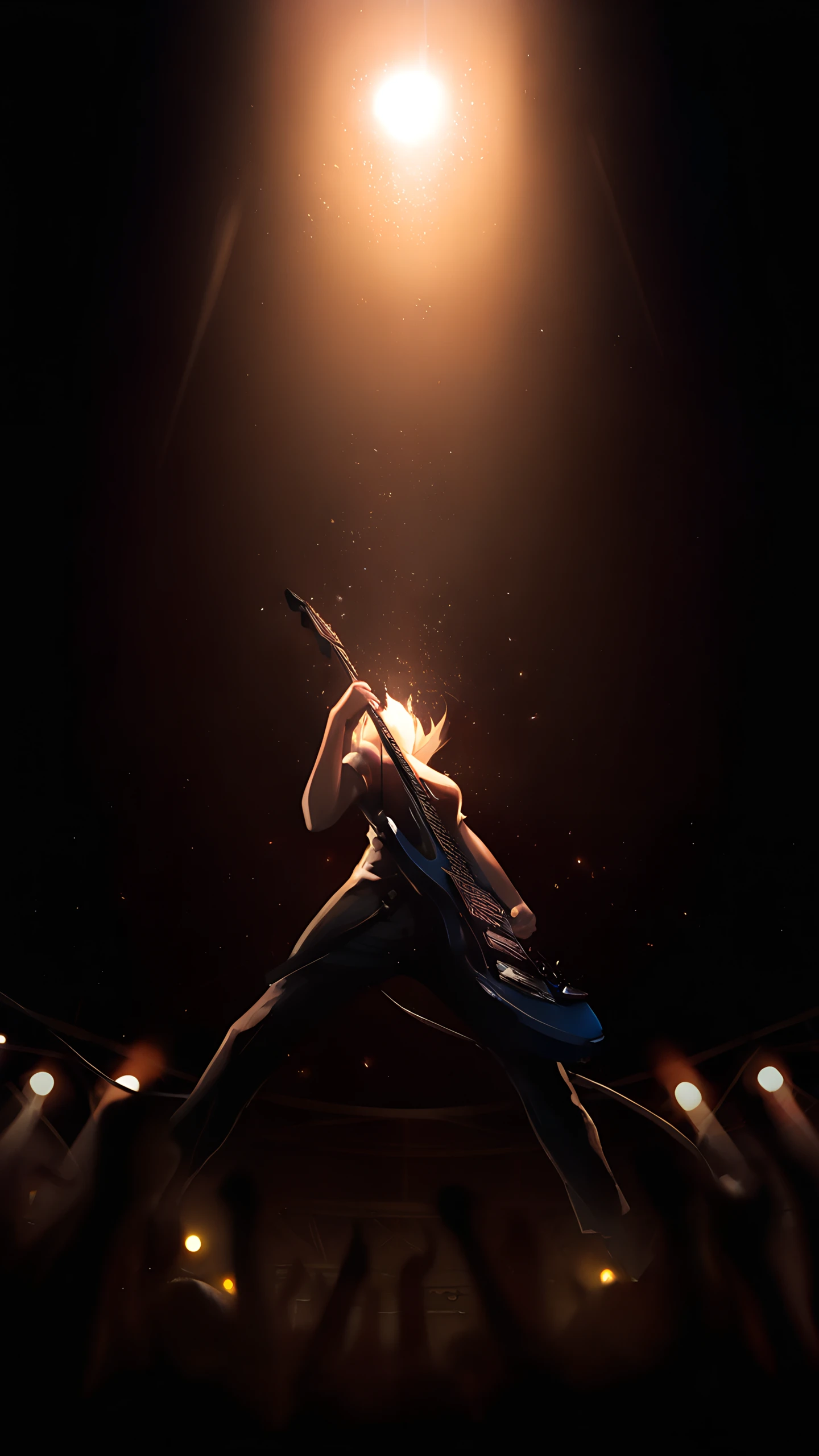 Anime Wallpaper Electric Guitar Stage 1440×2560 anime wallpaper