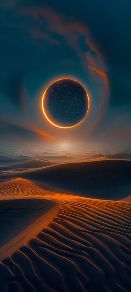 futuristic nature wallpaper — scenery, sky, star (sky), cloud (free 4K phone download)