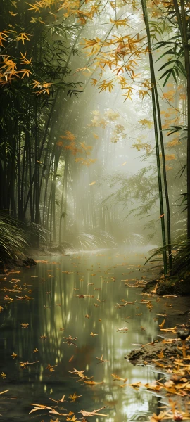 serene nature wallpaper — nature, forest, scenery, bamboo (free 4K phone download)