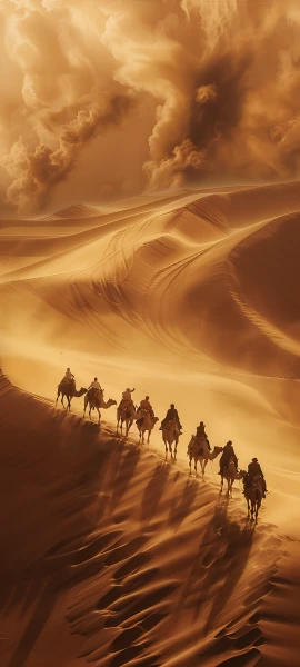 epic nature wallpaper — cloud, horse, multiple boys, sky (free 4K phone download)