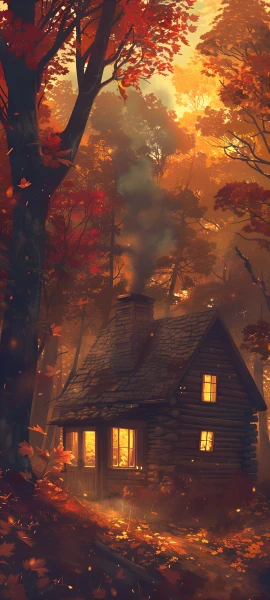 cozy nature wallpaper — tree, scenery, autumn leaves, autumn (free 4K phone download)