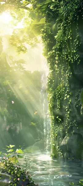 serene nature wallpaper — scenery, nature, sunlight, water (free 4K phone download)