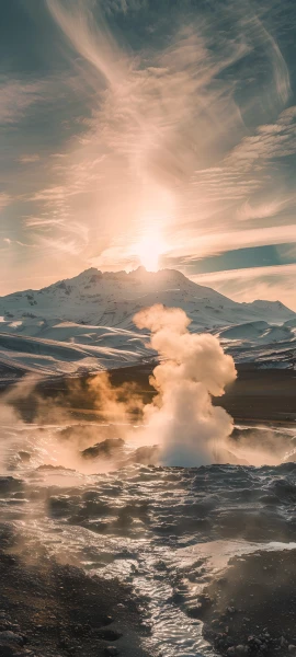 serene nature wallpaper — scenery, cloud, sky, mountain (free 4K phone download)