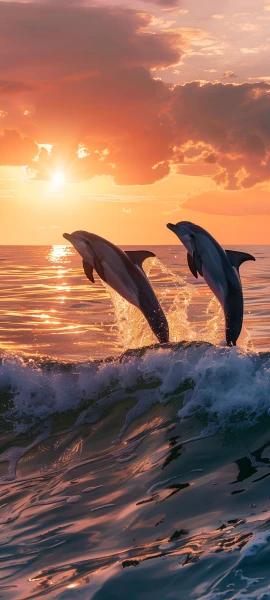 romantic nature wallpaper — ocean, cloud, sky, sunset (free 4K phone download)