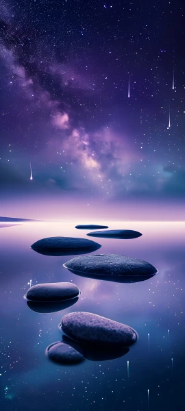 serene nature wallpaper — sky, star (sky), scenery, starry sky (free 4K phone download)