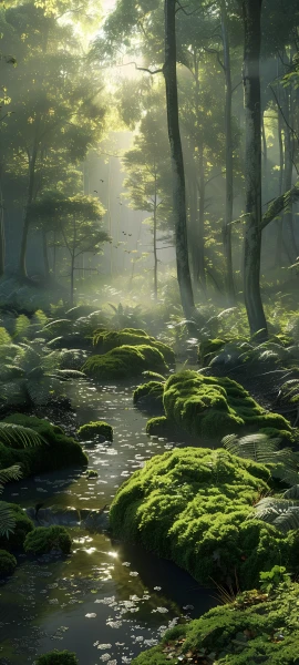 serene nature wallpaper — nature, scenery, forest, tree (free 4K phone download)