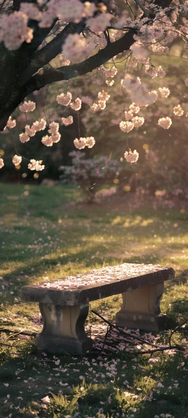 serene nature wallpaper — scenery, cherry blossoms, tree, flower (free 4K phone download)