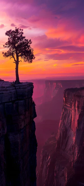 serene nature wallpaper — scenery, tree, sky, cloud (free 4K phone download)