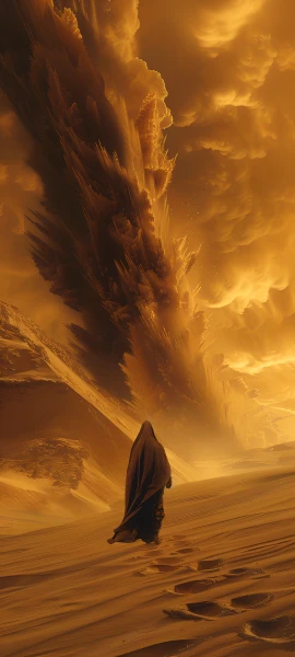 epic anime boy wallpaper — desert, cloud, scenery, sky (free 4K phone download)