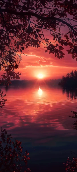 serene anime girl wallpaper — sunset, scenery, sun, sky (free 4K phone download)