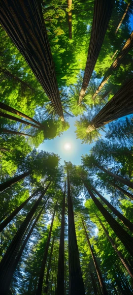 serene nature wallpaper — nature, scenery, tree, forest (free 4K phone download)