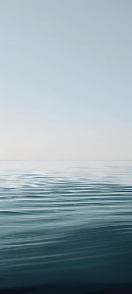 serene nature wallpaper — ocean, horizon, scenery, sky (free 4K phone download)