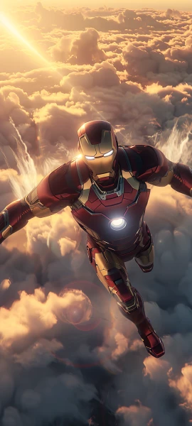 epic anime boy wallpaper — power armor, armor, superhero (free 4K phone download)