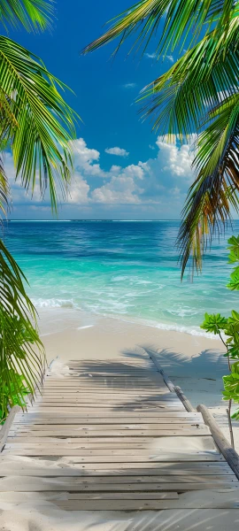 serene nature wallpaper — sky, ocean, cloud, scenery (free 4K phone download)