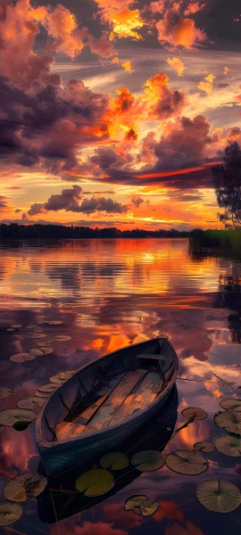 serene nature wallpaper — cloud, reflection, sky, scenery (free 4K phone download)