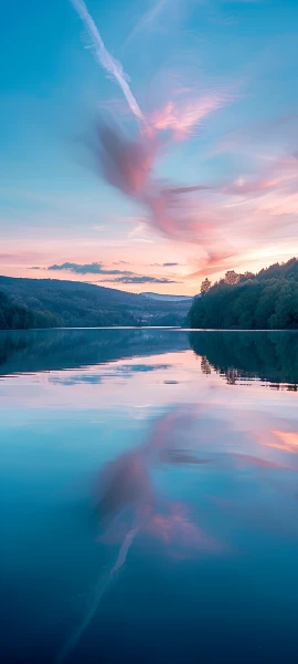 serene nature wallpaper — scenery, sky, cloud, water (free 4K phone download)