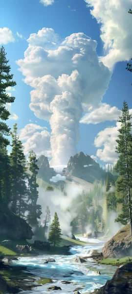 epic nature wallpaper — cloud, scenery, sky, tree (free 4K phone download)