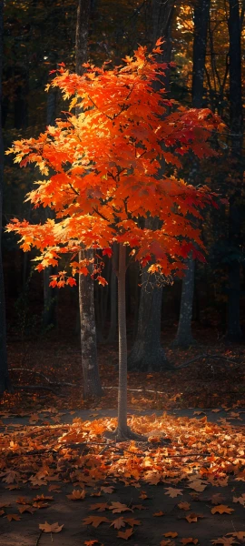 serene nature wallpaper — autumn leaves, tree, nature, scenery (free 4K phone download)