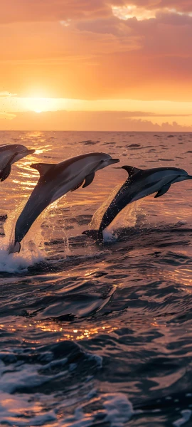 serene nature wallpaper — scenery, ocean, sunset, sky (free 4K phone download)