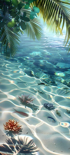 serene nature wallpaper — water, ocean, pokemon (creature), beach (free 4K phone download)