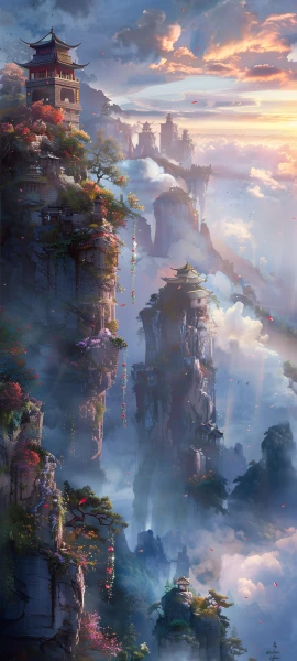 dreamy nature wallpaper — scenery, cloud, sky, architecture (free 4K phone download)