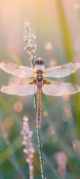 dreamy nature wallpaper — bug, wings, insect wings, flying (free 4K phone download)