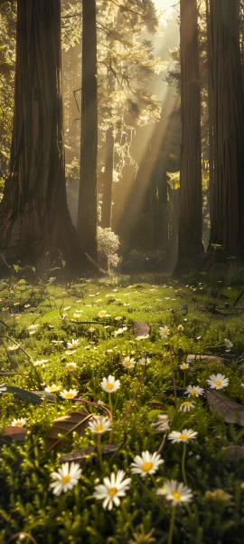 serene nature wallpaper — flower, scenery, nature, tree (free 4K phone download)