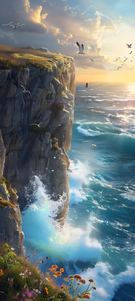 epic nature wallpaper — scenery, bird, cloud, sky (free 4K phone download)