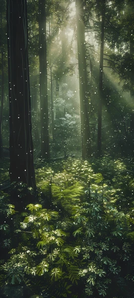 serene nature wallpaper — nature, scenery, forest, tree (free 4K phone download)