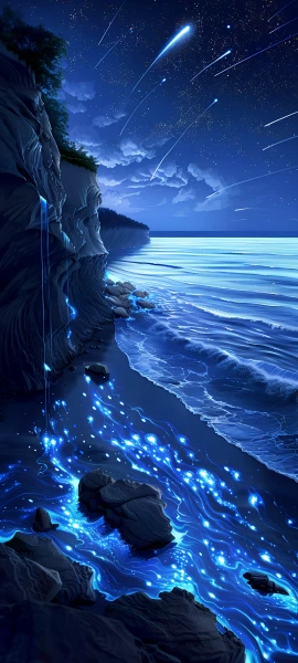 magical nature wallpaper — scenery, sky, night, star (sky) (free 4K phone download)