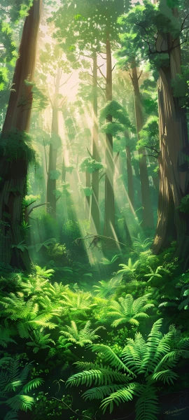 serene nature wallpaper — nature, scenery, forest, tree (free 4K phone download)