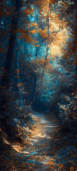 serene nature wallpaper — scenery, tree, nature, autumn leaves (free 4K phone download)