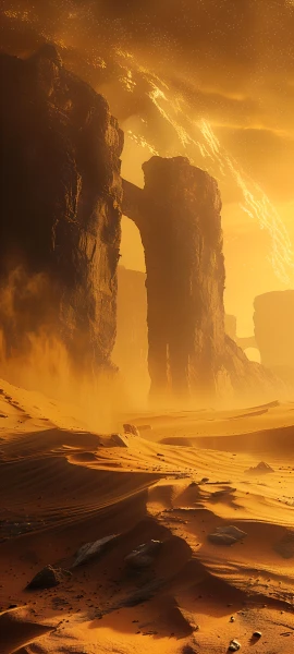 epic nature wallpaper — desert, scenery, sand, sky (free 4K phone download)
