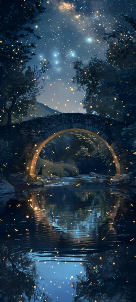 magical nature wallpaper — scenery, night, sky, star (sky) (free 4K phone download)