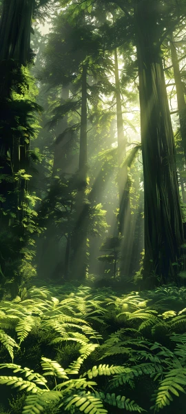 serene nature wallpaper — nature, scenery, forest, sunlight (free 4K phone download)
