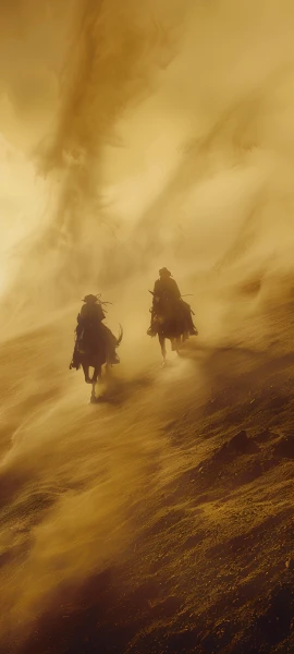 epic nature wallpaper — silhouette, multiple girls, desert, 2girls (free 4K phone download)